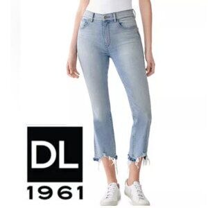 DL1961 Bridget Cropped Bootcut Jeans High Rise Wyndham Wash Size 26